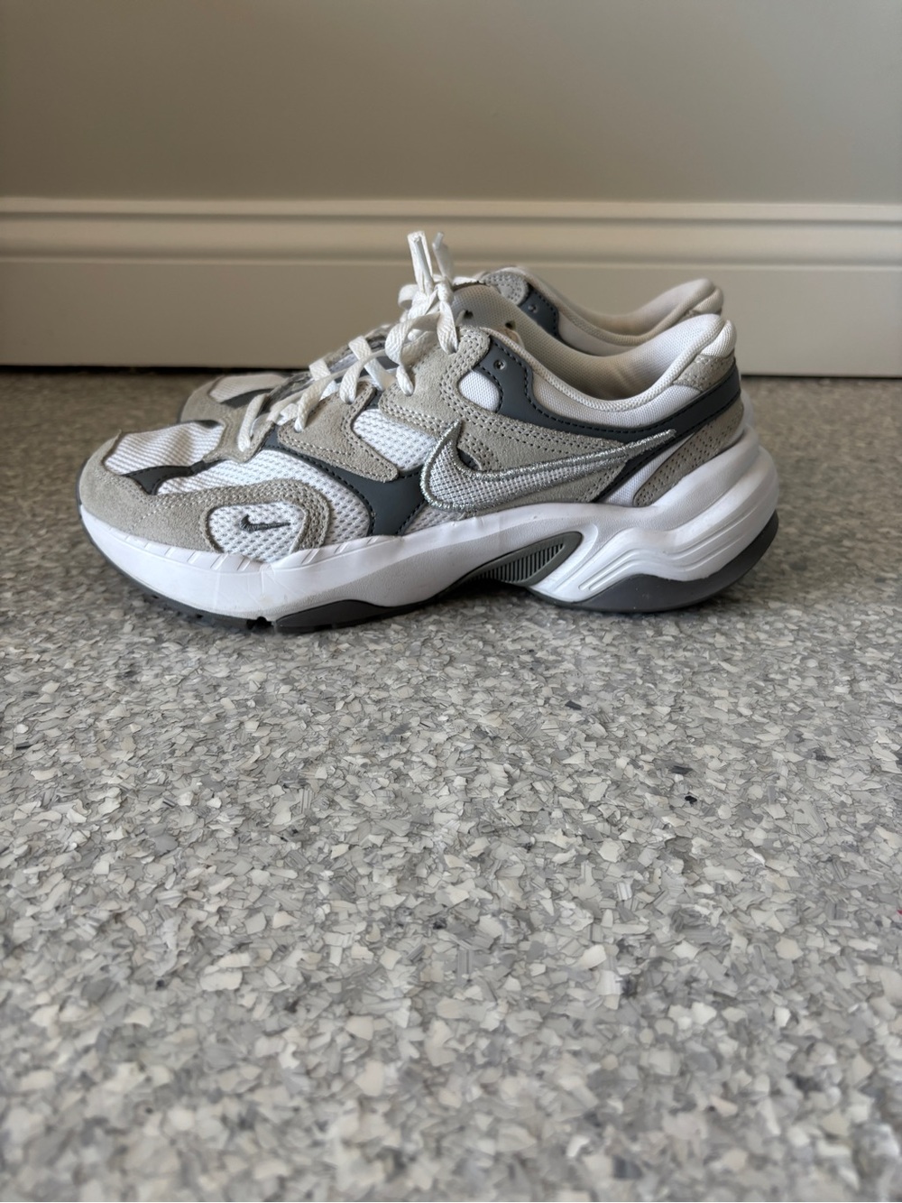 Nike Women’s White & Gray AL8 Sneakers